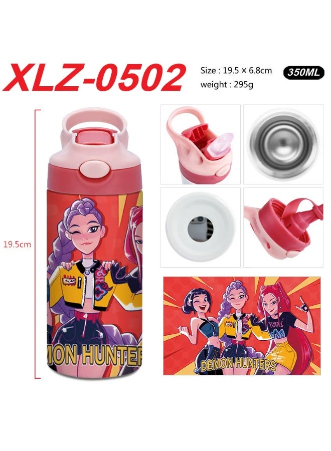 K-Pop Demon-Hunting Girl Group Student High Beauty Level Creative Stainless Steel Four-Color Thermal Cup Water Bottle